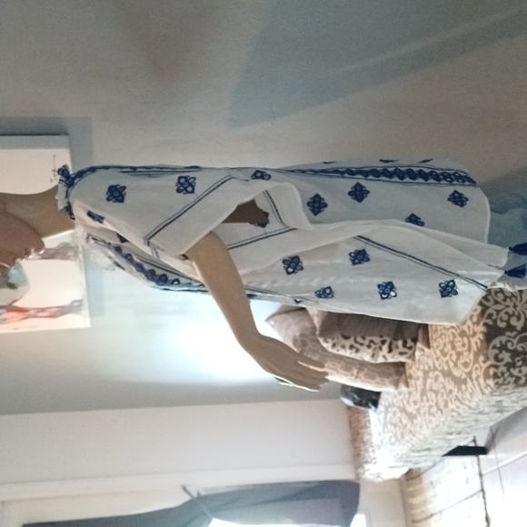 🔥🔥🔥J. CREW embroidered tassel cotton tunic M India - Picture 12 of 13